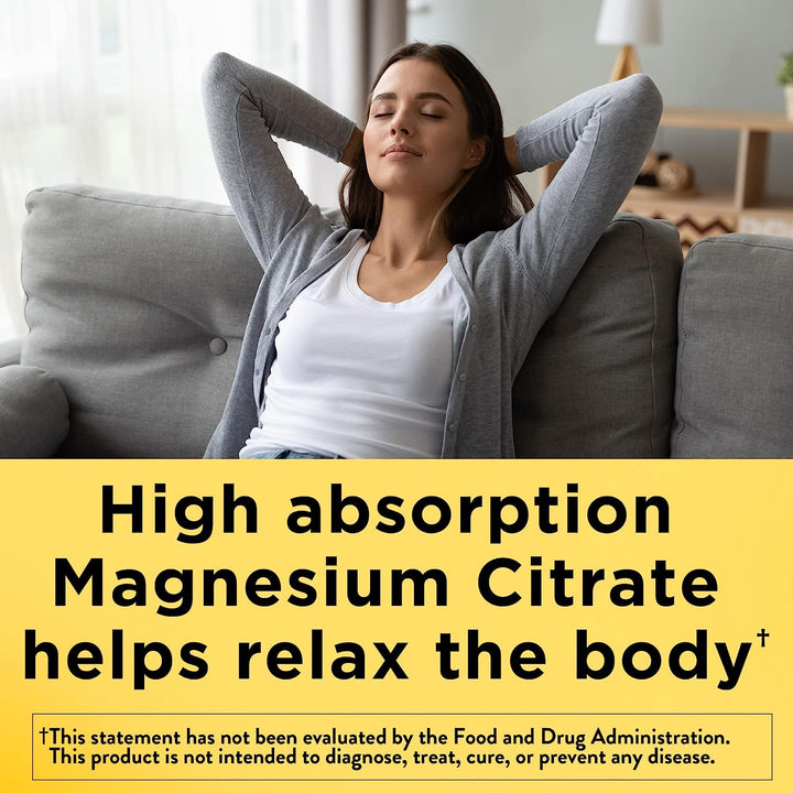 Nature Made Magnesium Citrate 250 Mg per Serving, Dietary Supplement for Muscle, Nerve, Bone and Heart Support, 120 Softgels, 60 Day Supply