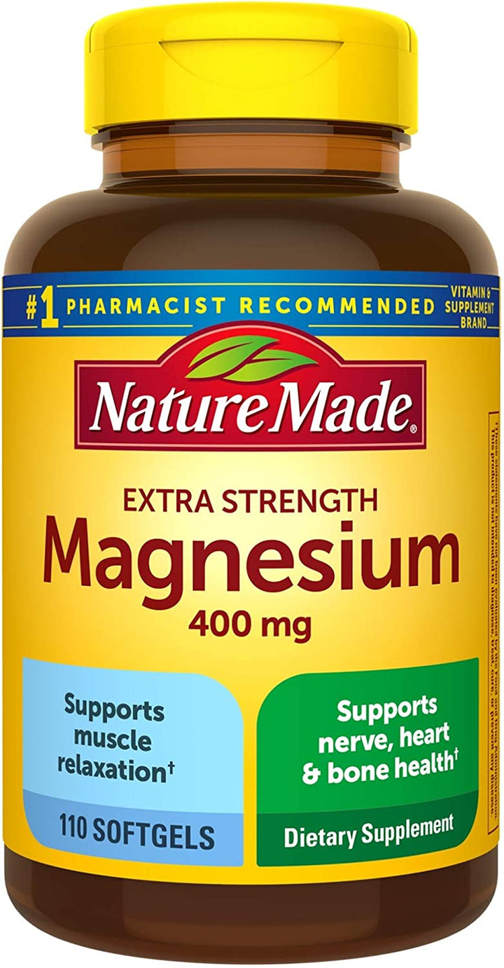 Nature Made Extra Strength Magnesium 400 Mg., 180 Softgels