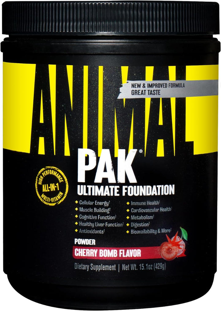 Animal Pak - Vitamin Powder with Zinc, Magnesium, Amino Acids and More - Digestive Health, Immune Booster and Focus Support - Multivitamin for Men and Women - Spectra and 85+ Nutrients - 60 Scoops