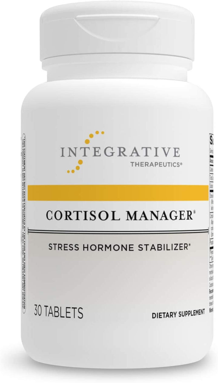 Integrative Therapeutics - Cortisol Manager - Supplement with Ashwagandha and L-Theanine - Supports Relaxation & Calm to Support Restful Sleep* - 90 Tablets