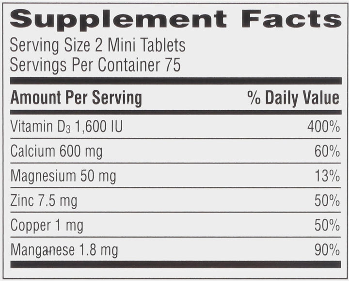 Caltrate Minis 600 plus D3 plus Minerals 150Ct and Vitafusion Women'S Multivitamin Gummies Berry Flavored 150Ct