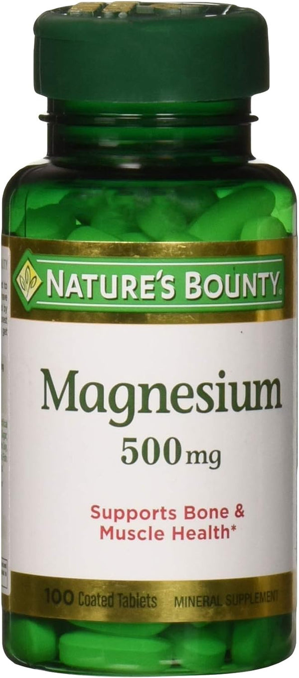 Nature'S Bounty Magnesium 500 Mg Tablets 100 Ea