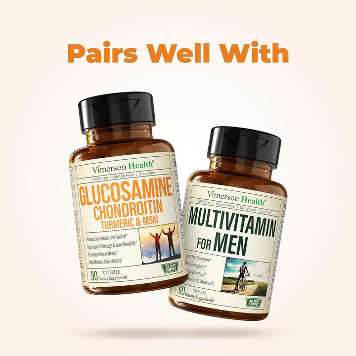 Glucosamine Chondroitin MSM Turmeric Boswellia - Joint Support Supplement. Antioxidant Properties. Helps with Inflammatory Response. Occasional Discomfort Relief for Back, Knees & Hands. 90 Capsules