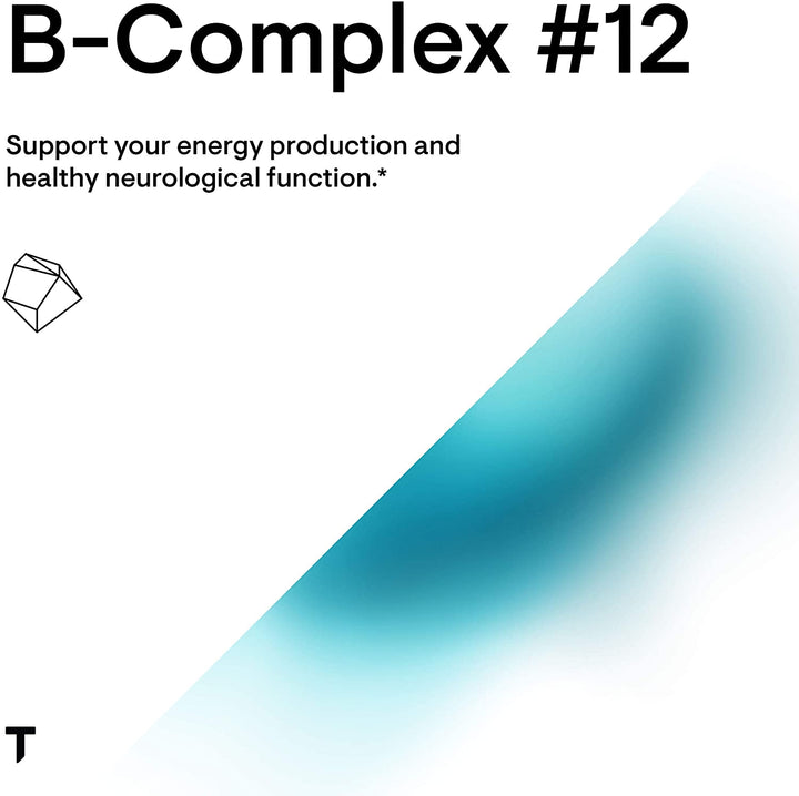 THORNE B-Complex #12 - Vitamin B Complex with Active B12 and Folate - 60 Capsules