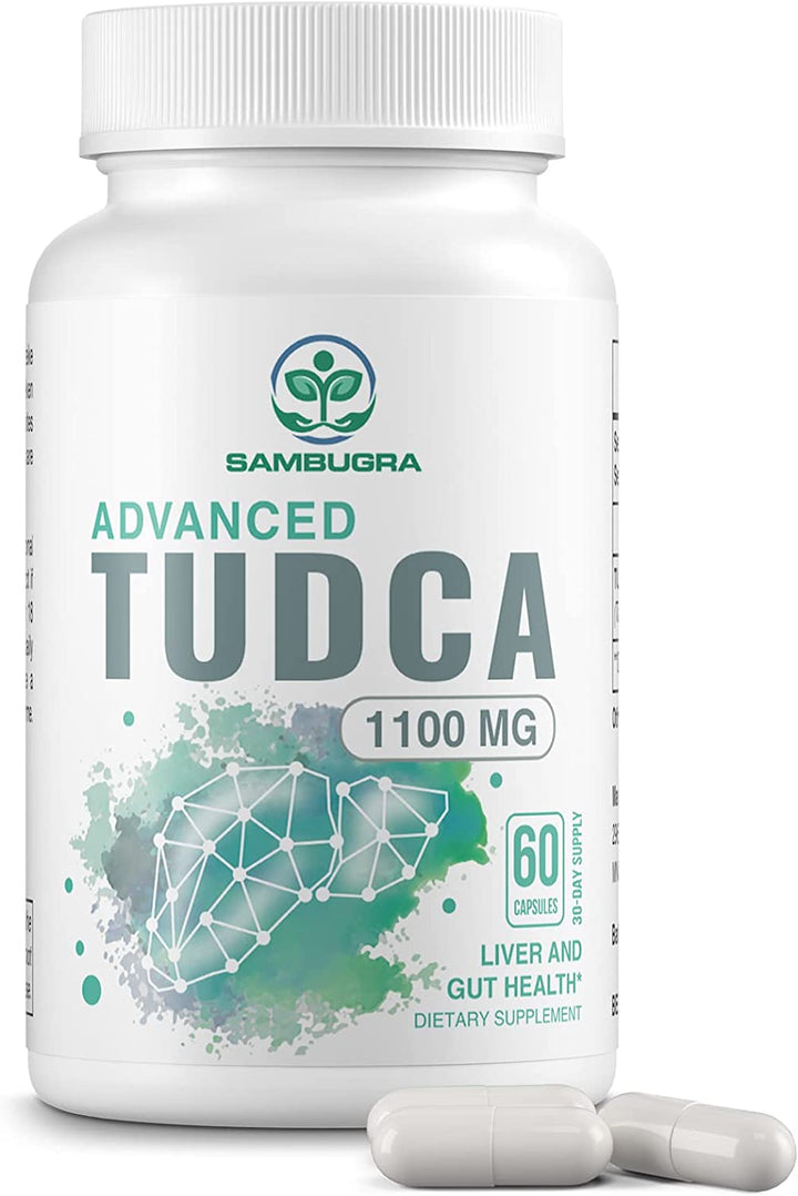 TUDCA 1100Mg for Liver Cleanse Detox and Repair, Advanced TUDCA Supplements, Ultra Strength Bile Salt TUDCA Liver Supplement, 180 Capsules (Pack of 3)