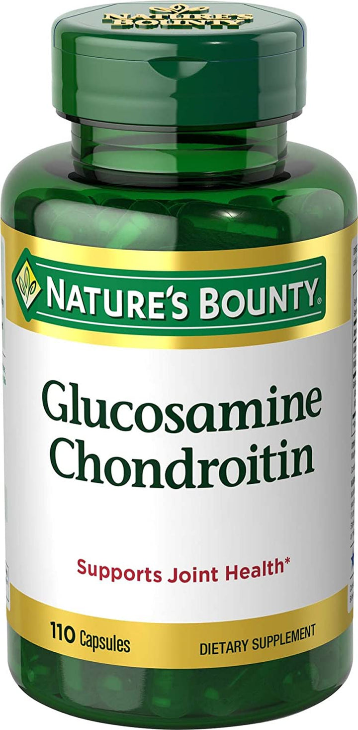 Nature'S Bounty Glucosamine Chondroitin Pills and Dietary Supplement, Support Joint Health, 110 Capsules