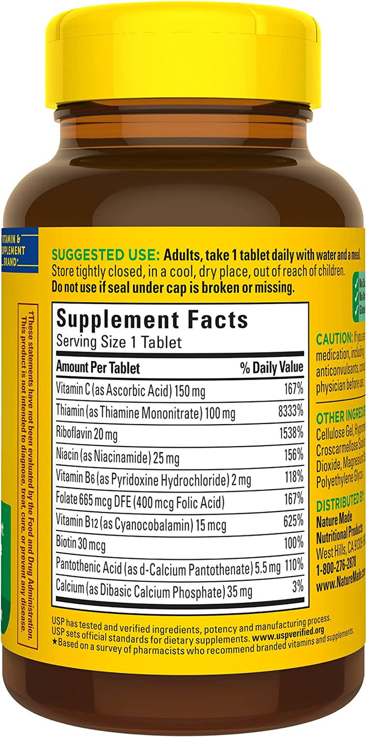 Nature Made Super B Complex Tablets, Value Size, 360 Count