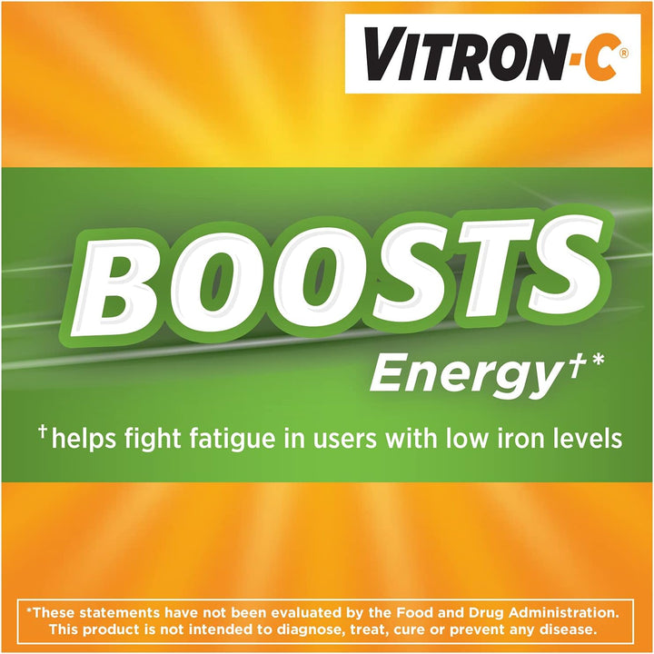 Vitron-C Iron Supplement, Once Daily, High Potency Iron plus Vitamin C & Iron Supplement & Immune Support