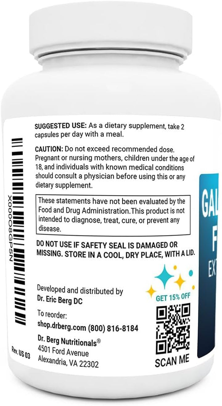 Dr. Berg Gallbladder Formula Extra Strength - Made W/Purified Bile Salts & Ox Bile Digestive Enzymes - Includes Carefully Selected Digestive Herbs - Full 45 Day Supply - 90 Capsules