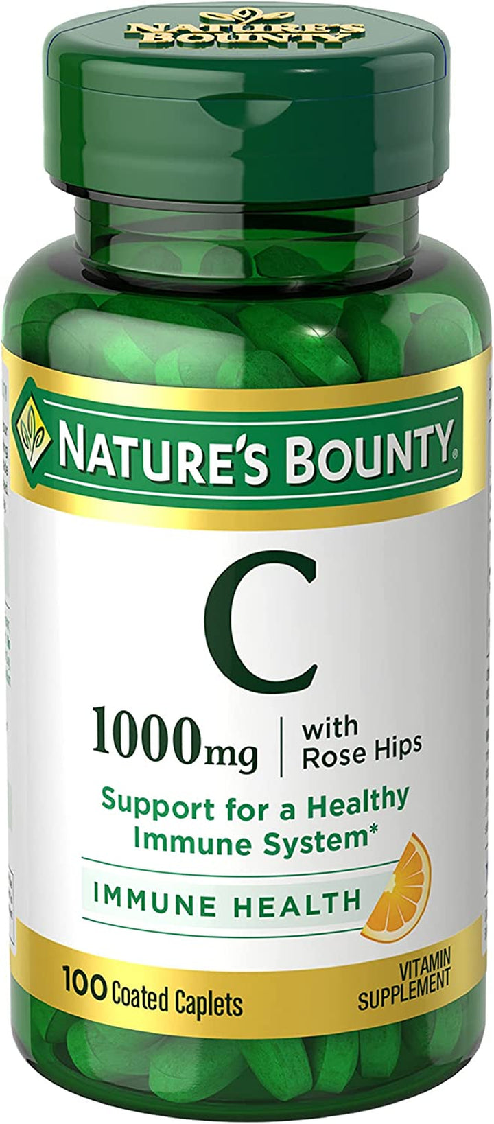 Nature'S Bounty Vitamin C Pills and Supplement, Supports Immune Health, 1000Mg,100 Count (Pack of 2)