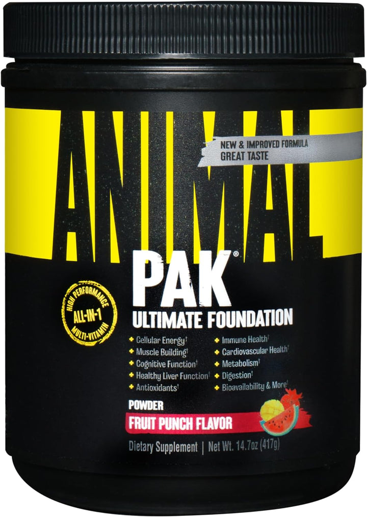 Animal Pak - Vitamin Powder with Zinc, Magnesium, Amino Acids and More - Digestive Health, Immune Booster and Focus Support - Multivitamin for Men and Women - Spectra and 85+ Nutrients - 60 Scoops