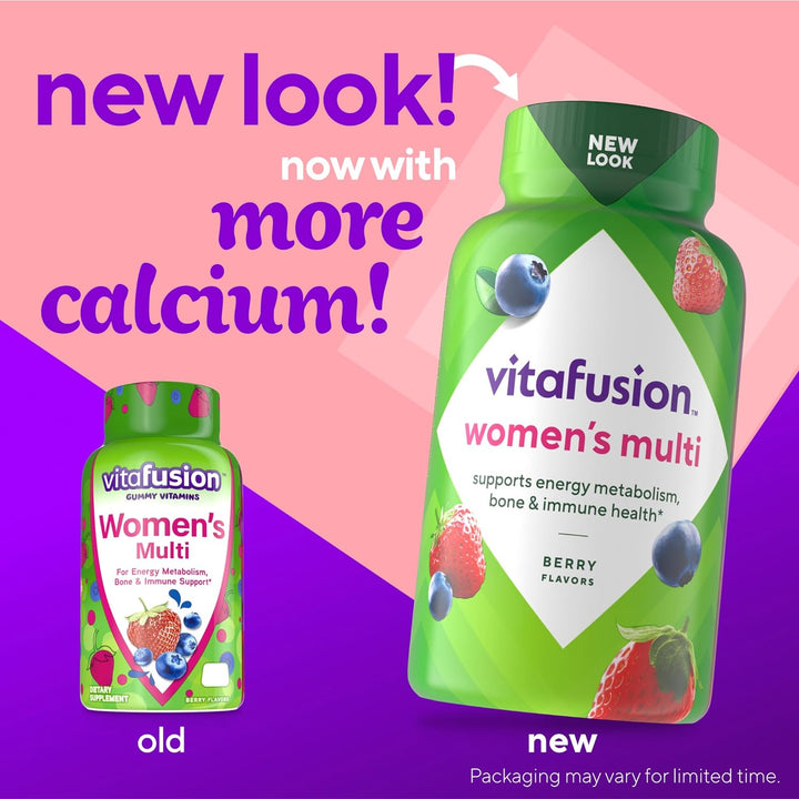 Vitafusion Adult Gummy Vitamins for Men (Berry Flavored) + Vitafusion Extra Strength Vitamin B12 Gummy Vitamins (Cherry Flavored)