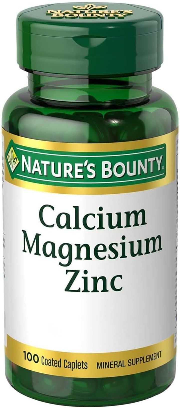 Nature'S Bounty Calcium Magnesium & Zinc Caplets- 100Count,.