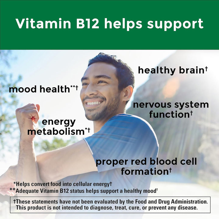 Nature Made Vitamin B12 1000 Mcg, Dietary Supplement for Energy Metabolism Support, 150 Softgels, 150 Day Supply