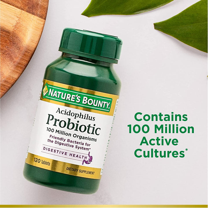 Nature'S Bounty Probiotic Acidophilus Tablets, 120 Count