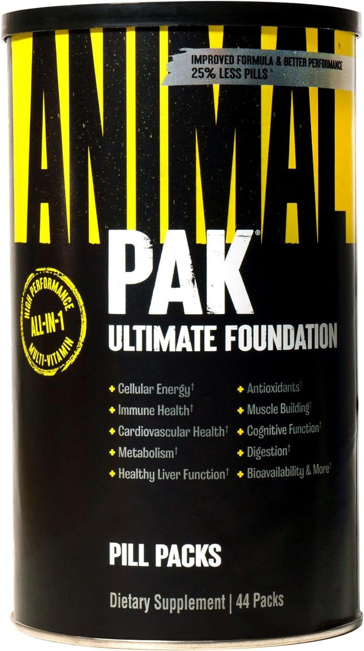 Animal Pak - Vitamin Powder with Zinc, Magnesium, Amino Acids and More - Digestive Health, Immune Booster and Focus Support - Multivitamin for Men and Women - Spectra and 85+ Nutrients - 60 Scoops