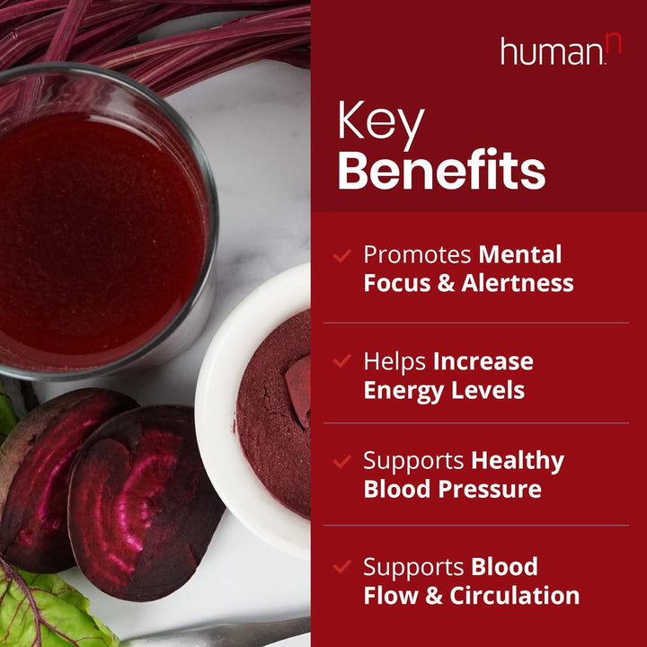 Humann Superbeets Energy plus with Grape Seed Extract - Includes Beet Root Powder, Green Tea Extract, Caffeine, Vitamin C - #1 Pharmacist Recommended - Non-Gmo Superfood Supplement - 5.87Oz