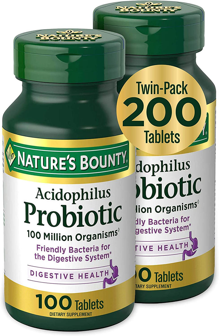 Nature'S Bounty Probiotic Acidophilus Tablets, 120 Count