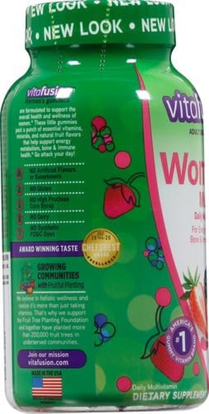 Vitafusion Womens Multivitamin Gummies, Berry Flavored Daily Vitamins for Women with Vitamins A, C, D, E, B-6 and B-12, America’S Number 1 Gummy Vitamin Brand, 75 Days Supply, 150 Count