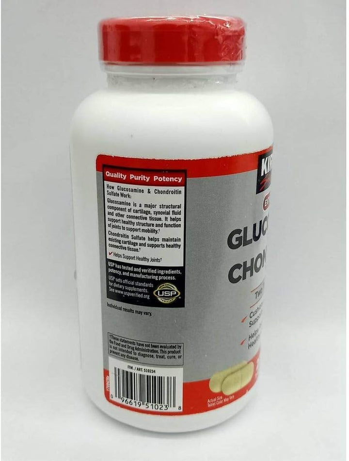 KIRKLAND Signature Extra Strength Glucosamine 1500 Mg Chondroitin 1200 Mg 220 Tablets