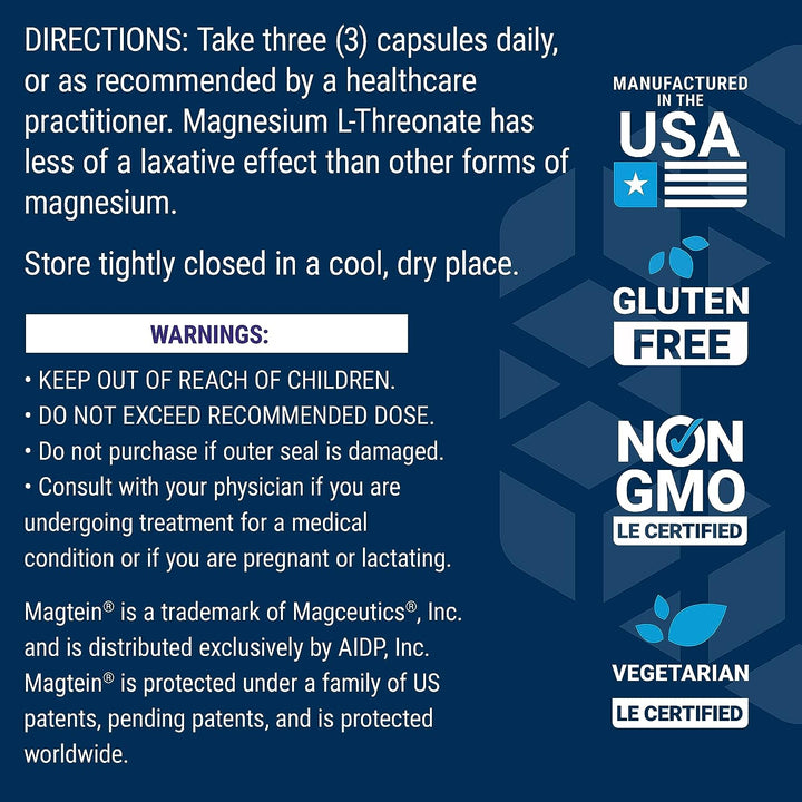 Life Extension Neuro-Mag Magnesium L-Threonate Brain Health Memory & Attention Gluten Free Vegetarian Non-Gmo 90 Capsules & Calcium D-Glucarate 200Mg 60 Capsules Detoxification Support