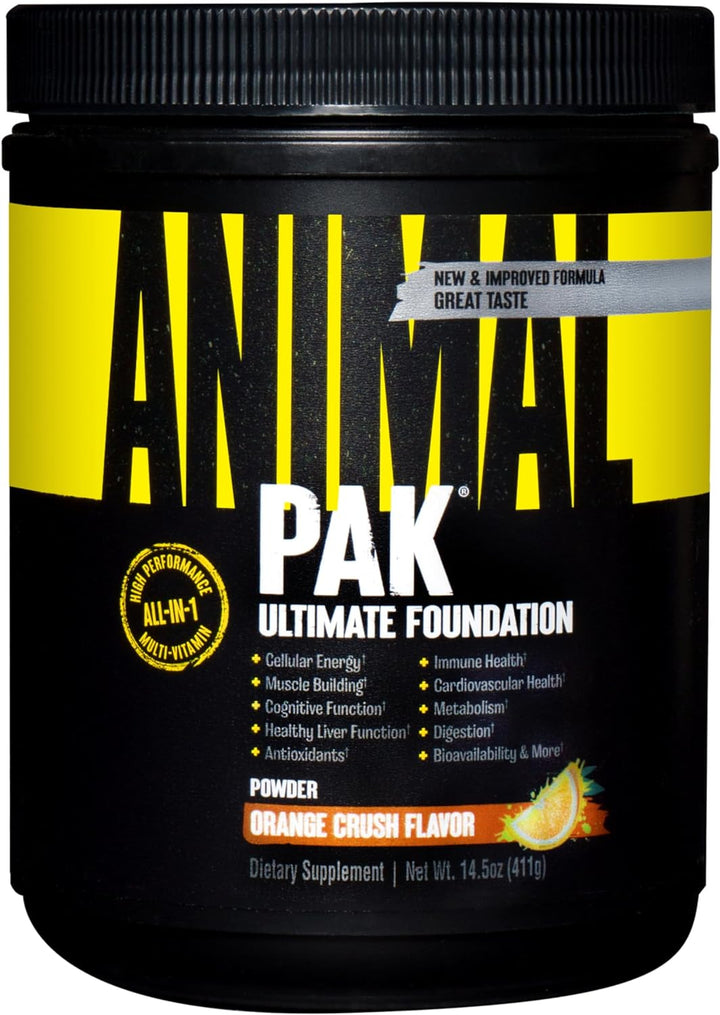 Animal Pak - Vitamin Powder with Zinc, Magnesium, Amino Acids and More - Digestive Health, Immune Booster and Focus Support - Multivitamin for Men and Women - Spectra and 85+ Nutrients - 60 Scoops